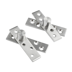 Bisagras de puerta de acero inoxidable, giratorias 180 grados, ocultas, para puertas de madera, diseño minimalista, par de rodamientos de 4 orificios - Product Image 4