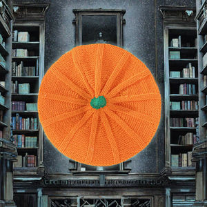 Gorro de Punto con Estampado de Calabaza de Halloween para Familiares, Cálido y Acolchado, Lindo Boina Naranja para Viajes, Ajustable - Product Image 3