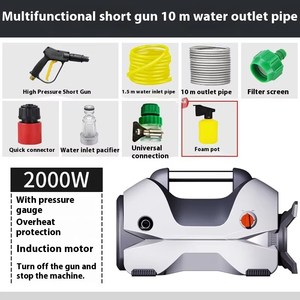 Idropulitrice Elettrica Paichi 2000W 100Bar ad Alta Pressione per Autolavaggio, 10L/min, Portatile, Acqua Fredda, Senza Residui, Pulitore Metallo, Nuova 220V per Esterni - Product Image 5