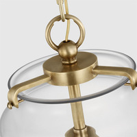 Mini luminaire suspendu moderne nordique Éclairage suspendu de cuisine en verre unique pour villa de cuisine