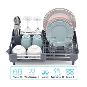 Stretchable sink, stainless steel tableware drainage shelf, <b>kitchen</b> <b>storage</b> cabinet wholesale - Product Image 3