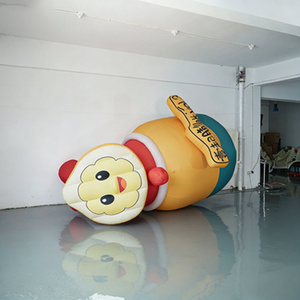 Modèle publicitaire interactif gonflable ludique et mignon en forme de citron avec logo, pour installation décorative commerciale et événementielle - Product Image 2