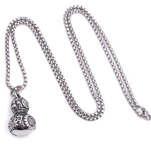 Collier pour homme en acier inoxydable de style chinois avec pendentif gourde, breloque thématique, cadeau 2160118 - Product Image 2