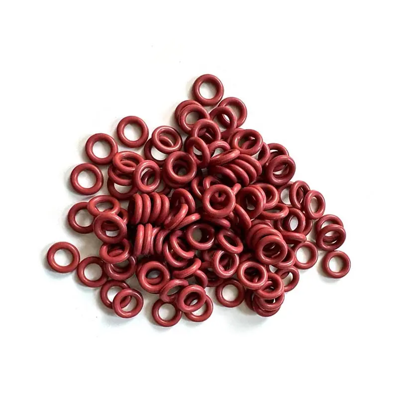 Usine directement fournir bon prix moulage ID6 * CS2mm rouge haute élasticité joints anneau en caoutchouc de silicone