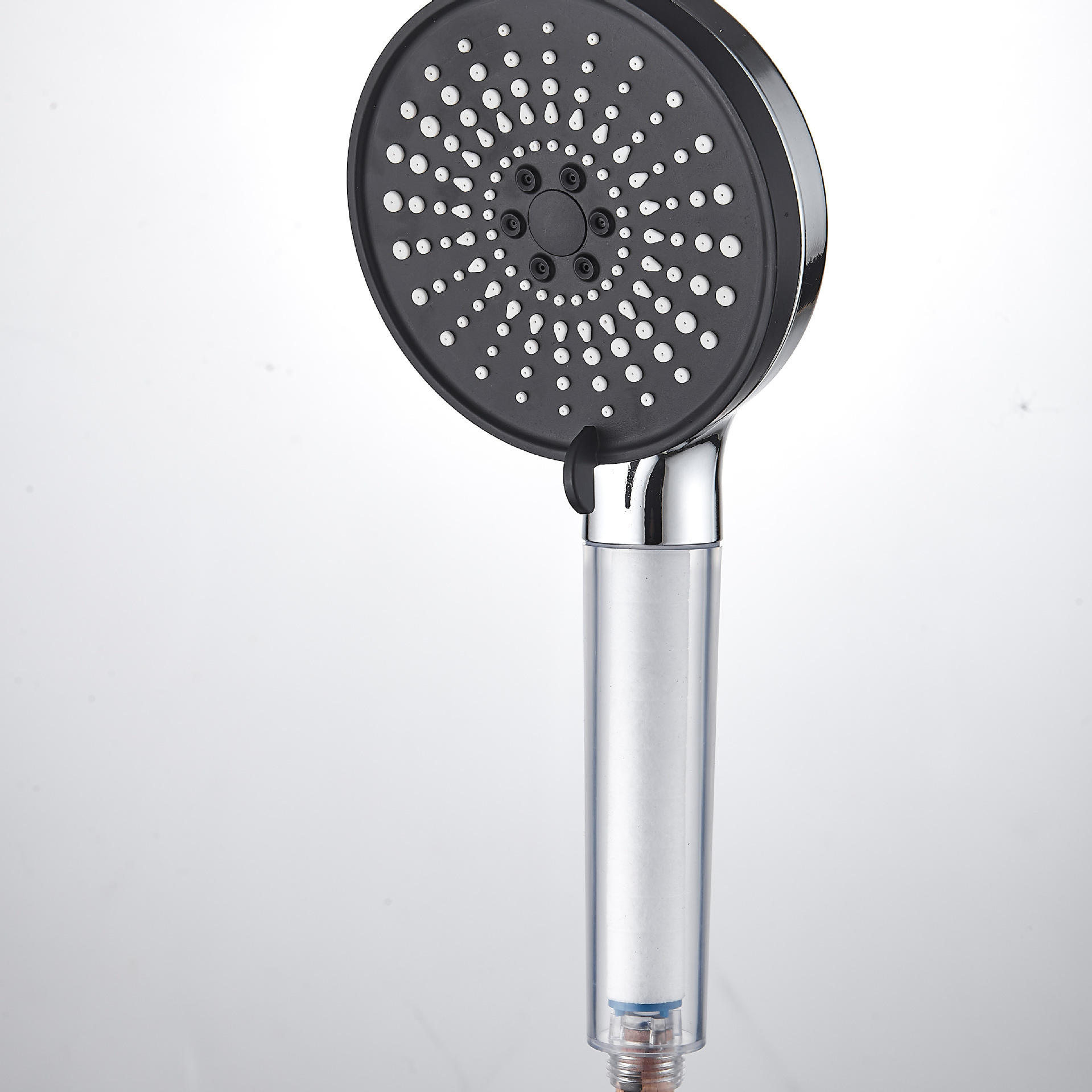 visage noir argenté (avec coton)