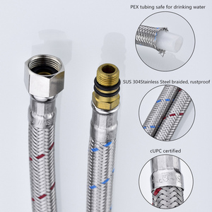 Robinet de cuisine de luxe en laiton doré, mitigeur chaud/froid 360° °   Robinet de lavabo rotatif à montage sur plan pour hôtel et villa - Product Image 5