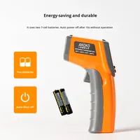 Thermomètre infrarouge numérique portatif haute précision AKOKO, pistolet de mesure de température laser, en plastique écologique, temps de réponse de 0,5 s pour