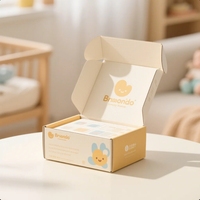 Caja de Cartón Corrugado para Envíos Postales con Logotipo Personalizado de Lujo, Caja de Embalaje para Productos para Bebés