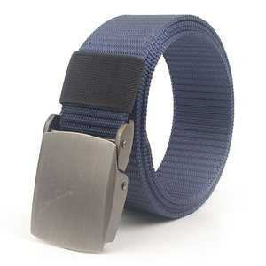 Venta caliente hebilla automática de lona para hombre versión coreana informal del cinturón de poliéster transpirable simple para deportes al aire libre - Product Image 5