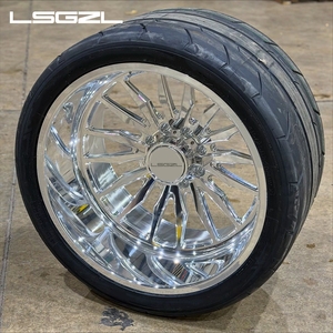Lsgzl जाली ट्रक पहियों 22x12 24x12 24x14 26x14 28x14 28x16 Gmc serra 1500 2500 3500 F150 f250 pcd 8x180 6x139.7 8x170 6x135 - Product Image 1