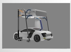 Lavadora de Autos Eléctrica de Acero de Alta Eficiencia 212 con Secado Rápido y Sopladores Laterales Opcionales, Trifásica 380 VCA/50 Hz - Product Image 5