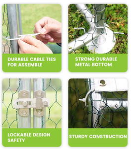 Offre Spéciale : Enclos à volailles personnalisable pour animaux australiens, poulailler spacieux <span class=keywords><strong>en</strong></span> tôle métallique, clôture de jardin imperméable - Product Image 5