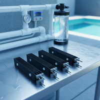 Assemblage d'anode en titane à oxyde métallique mixte MMO pour l'électrolyse de l'eau salée pour le traitement de l'eau pour la désinfection de la piscine