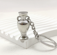 Porte-clés trophée en alliage de zinc 2026, petit pendentif de football, souvenir pour les fans du Brésil, d'Argentine et d'Allemagne