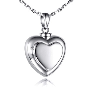 para siempre en <span class=keywords><strong>mi</strong></span> corazón, mamá y papá joyería de la cremación de plata esterlina urna COLLAR COLGANTE para cenizas recuerdo - Product Image 2