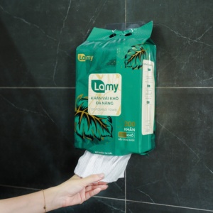 LAMY Lingettes sèches 200 feuilles Lingettes de nettoyage jetables non tissées pour usage domestique et industriel - Product Image 1