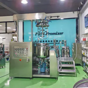 Mixing homogenizing cosmetics manufacturing/production equipment/machinery cream vacuum emulsifying mixer