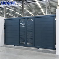 Gerbang Ayun Aluminium Desain Privasi Pintu Gerbang Aluminium Sistem Tahan Air Profil Aluminium Kit Gerbang Aluminium untuk Dijual