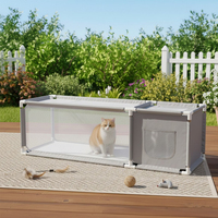 Grande boîte de couvaison portable pour poussins avec fenêtres en maille, enclos en tissu Oxford pour poulets, poussins de canard, chiots et petits animaux