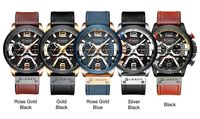 Montre-bracelet chronographe en acier inoxydable à quartz pour homme Curren 2023, design tendance, vente chaude, décontractée, sportive, étanche