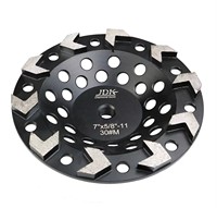 Meule diamantée de 7 pouces pour le meulage du béton