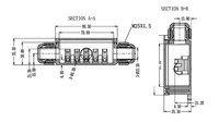 Boîtier de jonction électrique en plastique M686T pour extérieur, étanche IP68, 1 entrée 2 sorties, type T, 3 voies
