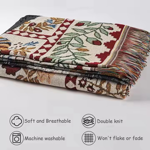 Hochwertige Camping Warm gewebte Decke Picknick Böhmische Sofa Stuhl Bettdecke Dekoration Outdoor Doppelseitige Decke - Product Image 4