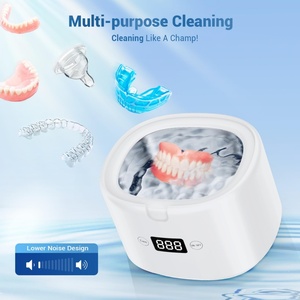 45KHz Ultrasonic Cleaner with UV LED Light for Dentures,Jewelry ,Retainer,Dental Mouth Guard,<b>Toothbrush</b> <b>Head</b> - Product Image 2