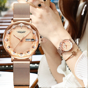 Stainless Steel Sport <b>Waterproof</b> Luminous Women's <b>Watch</b> for Female Students Korean Style Simple Fashion Trendy Minimalist Quartz - Product Image 2