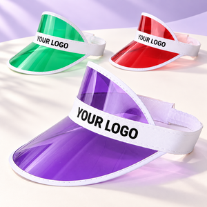 Visera de PVC Transparente con Logotipo Personalizado, Multicolor, para Regalos Promocionales y Eventos al Aire Libre - Product Image 1