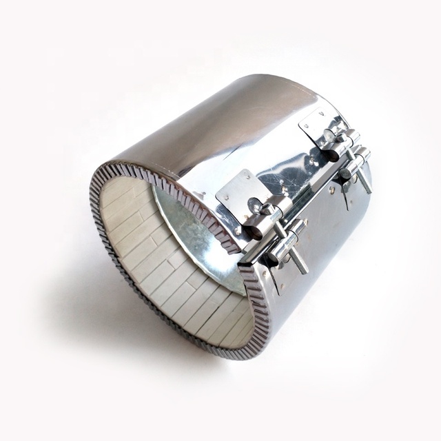 High Temperature 220V 300W 400W 500W Electric Ceramic Band Heater Ceramic Insulated Heating Ring Barrel for Blow Molding