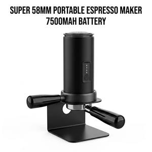 Machine à expresso portable chauffante automatique <span class=keywords><strong>Super</strong></span> 58 mm, cafetière électrique à piles certifiée LFGB FDA - Product Image 6