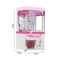 Mini machine à griffes rose de table à monnayeur, super mini machine à griffes pour jouets, pour centre de divertissement et enfants