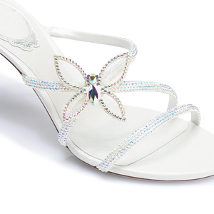 Nuevos Estilos 2025, Sandalias de Cristal, Tacones con Pedrería para Verano, Zapatos Sexys para Fiesta y Boda, Pantuflas de Diseñador para Mujer - Product Image 2