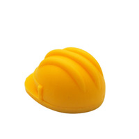 Clés USB personnalisées en forme de casque pour une exposition sur l'industrie pétrolière et gazière