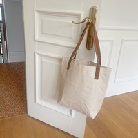 Sac en toile de coton biologique personnalisé avec logo écologique réutilisable pour les courses, la plage, les femmes, les hommes, les étudiants, les voyages, l'usage quotidien, le yoga
