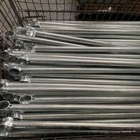 Cadre de tube métallique personnalisé Tuyau en acier Découpe laser Traitement de soudage Supports de poteau de clôture en acier