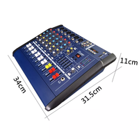 Amplificateur professionnel M602D 6 canaux USB 48V alimentation fantôme Console de mixage DJ numérique en métal pour équipement de sonorisation Audio