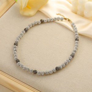 נשים צבעוניות <span class=keywords><strong>rhinestone</strong></span> עגול ספורטיבי בייסבול שרשרת קריסטל ספורט מסוגננת שרשרת קריסטל ספורטיבית עבור mens - Product Image 5