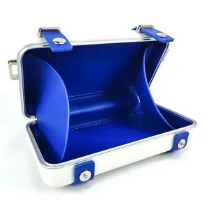 ABS Hard Shell Case Cosmetic Makeup Bag Aluminum Frame Closure Fancy High End Best Quality Customization Accepted