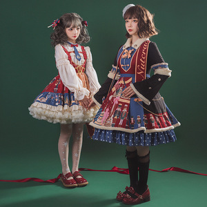 2024 Baige Año <span class=keywords><strong>Nuevo</strong></span> europeo de lujo cumpleaños vestido en capas Cascanueces disfraces de Navidad niñas vestidos de Lolita - Product Image 6