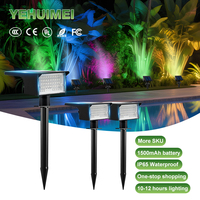 Projecteurs solaires étanches IP65 OEM/ODM pour extérieur, 32 LED, éclairage solaire à piquet pour allée, jardin, cour