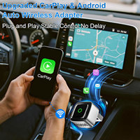 Nuevo Dongle Inalámbrico CarPlay y Android Auto 2026, Conexión Rápida, Compacto, Plug & Play para iPhone/Android, USB/USB-C, Sin Retraso
