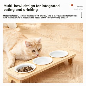 Ciotola per <span class=keywords><strong>Gatti</strong></span> Anti-Ribaltamento per Proteggere la Colonna Cervicale, Accessori per Animali Domestici - Product Image 3