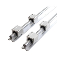 Rail de guidage linéaire en aluminium CNC rond de 30 mm SBR30UU avec bloc carré pour machines à bois fabriqué dans le Jiangsu en Chine