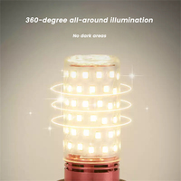Alto brillo Foco LED 12W/16W regulable E27Aluminio LED Bombillas de maíz 3000K/4000K/6500K Lámpara de luz Residencial CCC PC