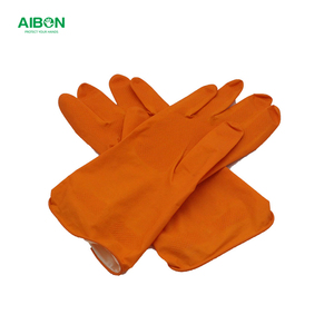 Nettoyage ménager sans doublure Protection des mains Premium Réutilisable Étanche Lave-vaisselle Jaune Latex Ménage Gants en caoutchouc - Product Image 2