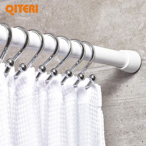 Vente directe d'usine <span class=keywords><strong>tringle</strong></span> à <span class=keywords><strong>rideau</strong></span> de douche blanche attachée au mur <span class=keywords><strong>tringle</strong></span> à <span class=keywords><strong>rideau</strong></span> de douche automatique - Product Image 2