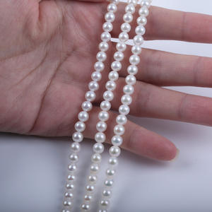 โปรโมชั่นไข่มุกน้ำจืดธรรมชาติเคชิ ขนาด 3-6 มม. หลายขนาด สำหรับทำสร้อยคอ DIY ลูกปัดกึ่งสำเร็จรูปแบบกระจาย - Product Image 4