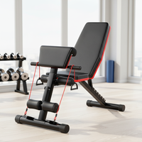 Banc de musculation abdominal réglable et inclinable, banc de musculation multifonctionnel, livraison rapide